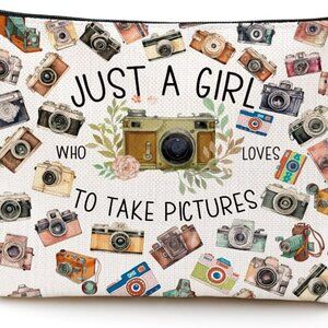 Photographer Gifts Makeup Bag Photo Lover Gifts Photography Gifts Cosmetic Bag C